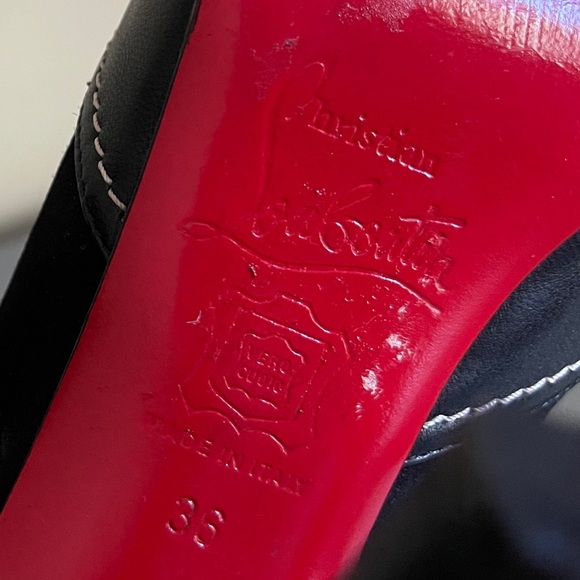 Christian Louboutin black defil calf high heels - Picture 13 of 14